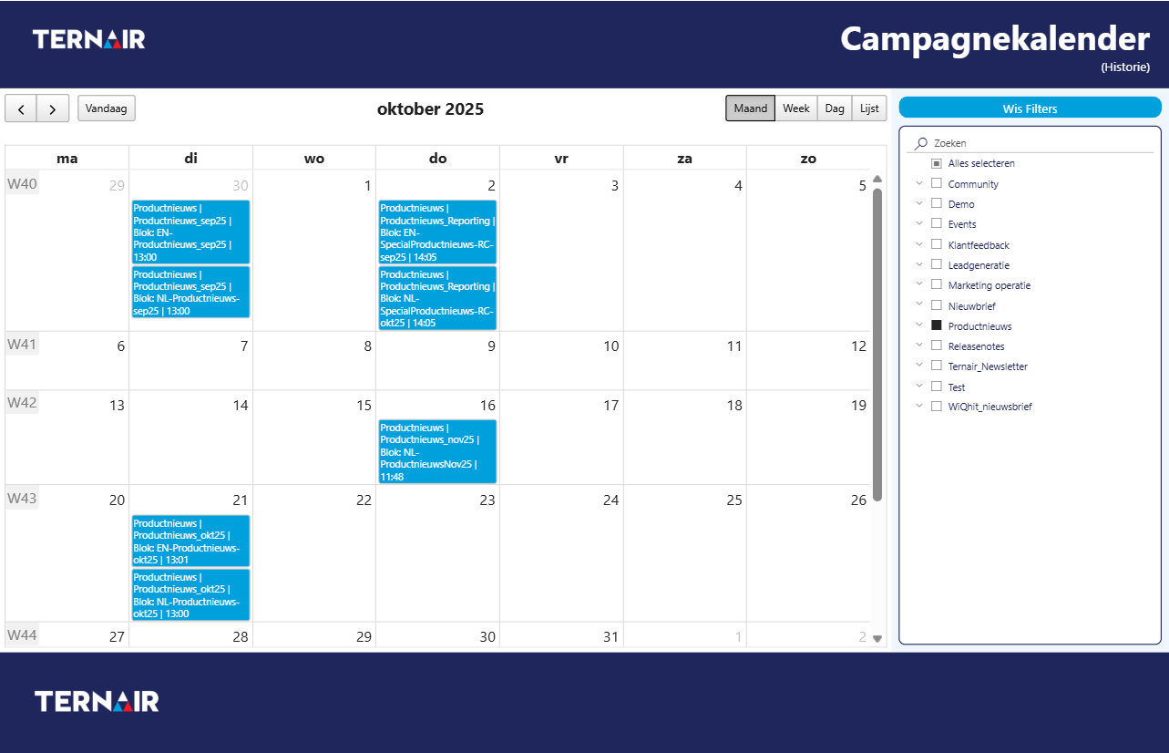 Campagnekalander | Ternair